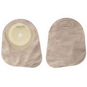 Premier One-Piece Closed Mini Pouch, Pre-Cut Stoma Opening up to 2-1/8" (55mm), Beige 7" (18cm) - Box of 30