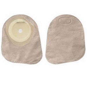 Premier One-Piece Closed Mini Pouch, Pre-Cut Stoma Opening 1" (25mm), Beige 7" (18cm) - Box of 30