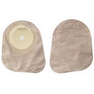 Premier One-Piece Closed Mini Pouch, Pre-Cut Stoma Opening 1-3/8" (35mm), Beige 7" (18cm) - Box of 30