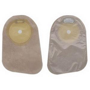 Premier One-Piece Closed Pouch, Pre-Cut Stoma Opening up to 2-1/2" x 3" (66mm x 77mm), Beige 9" (23cm) - Box of 30