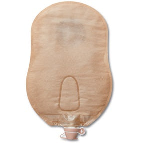 Premier One-Piece Urostomy Pouch, cut-to-fit Stoma Opening up to 2" (51mm), Beige 9" (23cm) - Box of 5