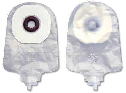 Premier One-Piece Urostomy Pouch, Pre-Cut Stoma Opening 1-3/4" (44mm), Transparent 9" (23cm) - Box of 10