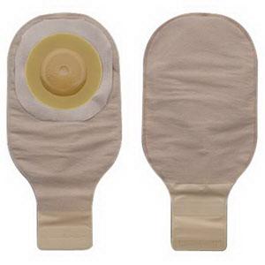 Premier One-Piece Drainable Pouch, Pre-Cut Stoma Opening up to 1" (25mm), Beige 12" (30cm),  Lock 'n Roll Closure - Box of 5