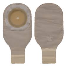 Premier One-Piece Drainable Pouch FlextendSoft Convex Barrier, Pre-Cut Stoma Opening 1" (25mm), Beige with Viewing Opening 12" (30cm) - Box of 5