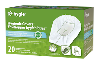 BX/20 HYGENIC COVERS FOR BEDPAN AND COMMODE