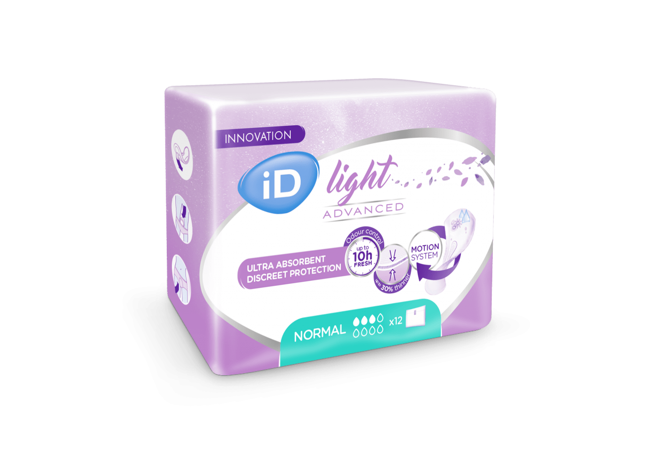 CS/12 (20/PKG) ID LIGHT MINI, 9", 170ML ABSORBENCY.