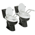 EA/1 TOILET SEAT RAISER,WITH ARMRESTS AND LID,W14" X L15" 330LB 2"