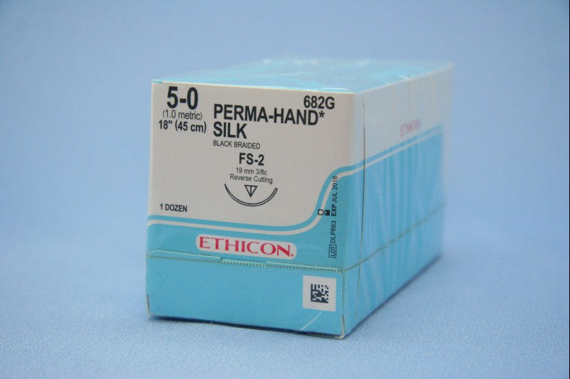 BX/12  SUTURE CUTICULAR SILK 5/0