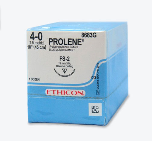 BX/12  SUTURE PROLENE 4/0