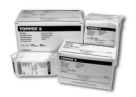 (CS16) BX/150 TOPPER® 8 SWABS (4 PLY, STERILE) 10CM X 10CM