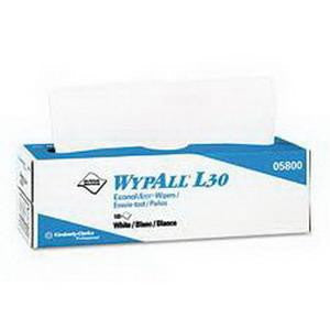 (CS10)  PKG/126  KIMBERLY CLARK TERI WIPE, 4 PLY, WHITE 9.75IN X 16.5
