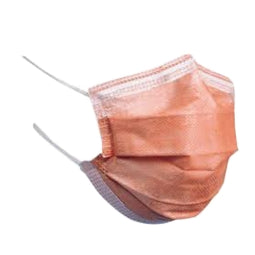 (CS/10) 40/BX PROCEDURE FACE MASK, FLUID SHIELD, FOG FREE, SOFT LINING ORANGE WITHOUT SPLASHGUARD