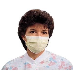 BX/50  KIMBERLY CLARK PROCEDURE MASKS - YELLOW - (NON-RETURNABLE)