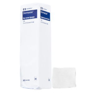 BX/25  DERMACEA NON WOVEN SPONGES, 4 PLY, 2" x 2"