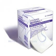 BX/10 AMD ANTIMICROBIAL FOAM DRESSING 4IN X 8IN