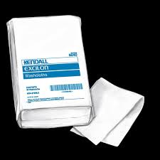 BG/50 KENDALL DELUXE WASHCLOTHS, HEAVY, WHITE 10"X13"
