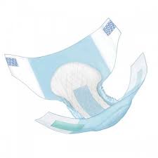 CS/4BG (18EA/BG) WINGS HOOK & LOOP ADULT BRIEFS, EXTRA HEAVY ABSORBENCY, LARGE (45" TO 58") BLUE