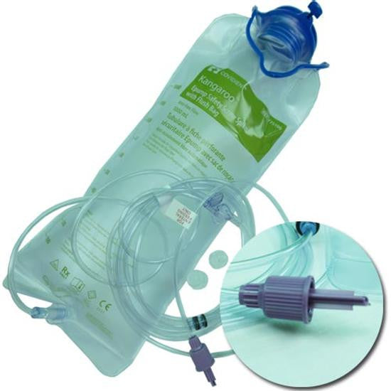CS/30 KANGAROO EPUMP SAFETY SCREW SPIKE W/ 1000ML FLUSH BAG