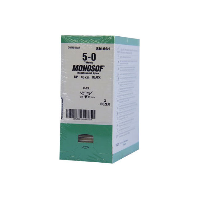 BX/36 MOSNOSOF DERMALON NON ABSORBABLE SUTURE,NYLON