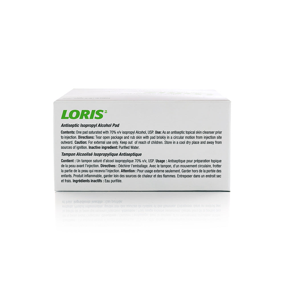 LORIS™ Antiseptic Isopropyl Alcohol Pad - Box of 200