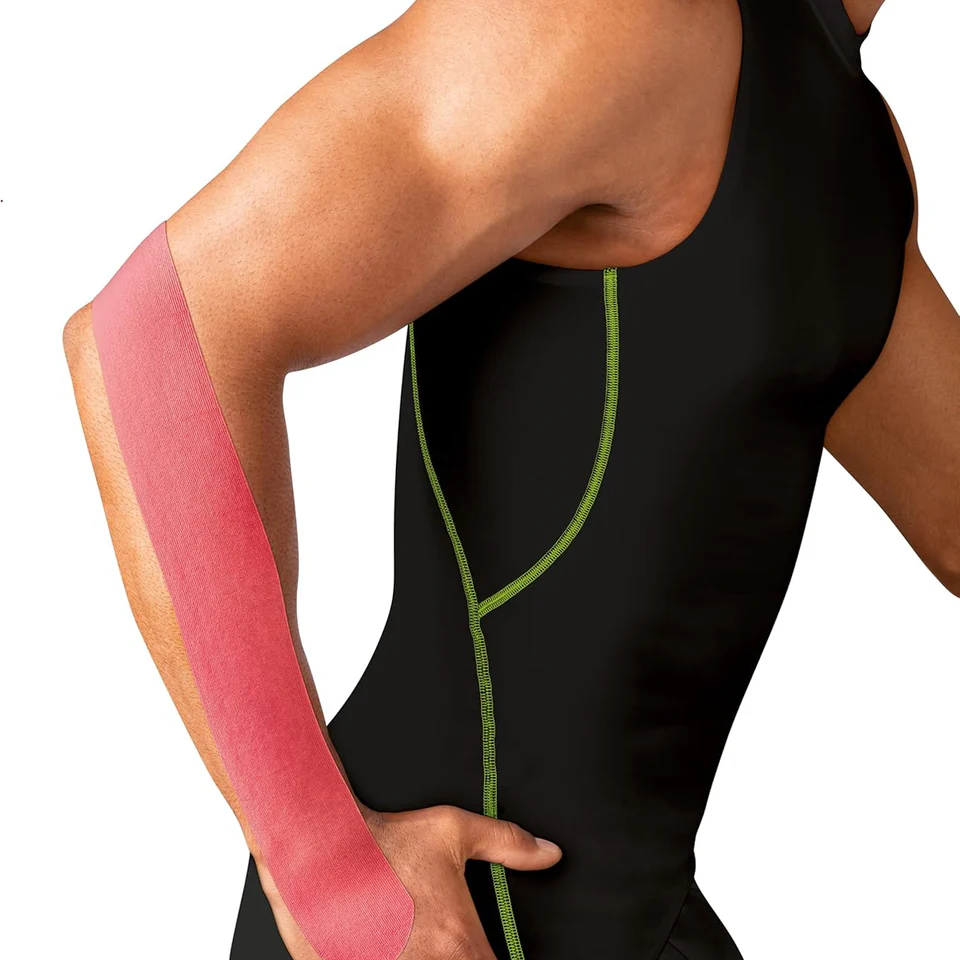 Leukotape K - Elastic Adhesive Tape, 7.5cm x 5m, Red - 1 Box