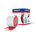 Leukotape K - Elastic Adhesive Tape, 2.5cm x 5m, Red - 1 Box