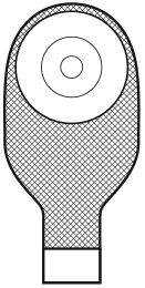 BX/10 MARLEN ULTRALITE 1-PIECE DRAINABLE POUCH W/ AQUATACK DEEP CONVEX BARRIER, PRE-CUT 1 1/4IN OPENING, OPAQUE