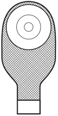 BX/10 MARLEN ULTRALITE 1-PIECE DRAINABLE POUCH W/ AQUATACK SHALLOW CONVEX BARRIER, PRE-CUT 7/8IN OPENING,