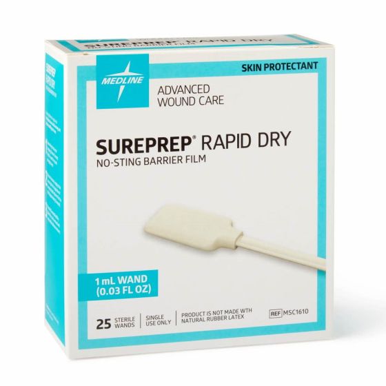 BX/25 SUREPREP NO-STING RAPID DRY WAND APPLICATOR 1ML