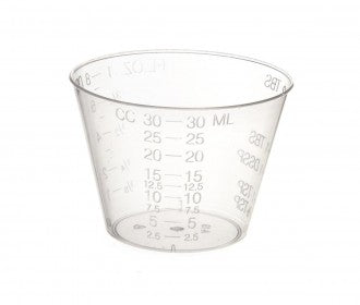 CS/1840 GRADUATED PLASTIC MEDICINE CUP, 2OZ.