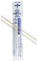 (CS/10) BX/100PKG (2/PKG) COTTON TIP WOOD APPLICATOR W/ MEASUREMENT GUIDE, 6IN, STERILE