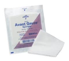 (CS12) BX/50 AVANT GAUZE SPONGE, 4IN X 4IN, STERILE