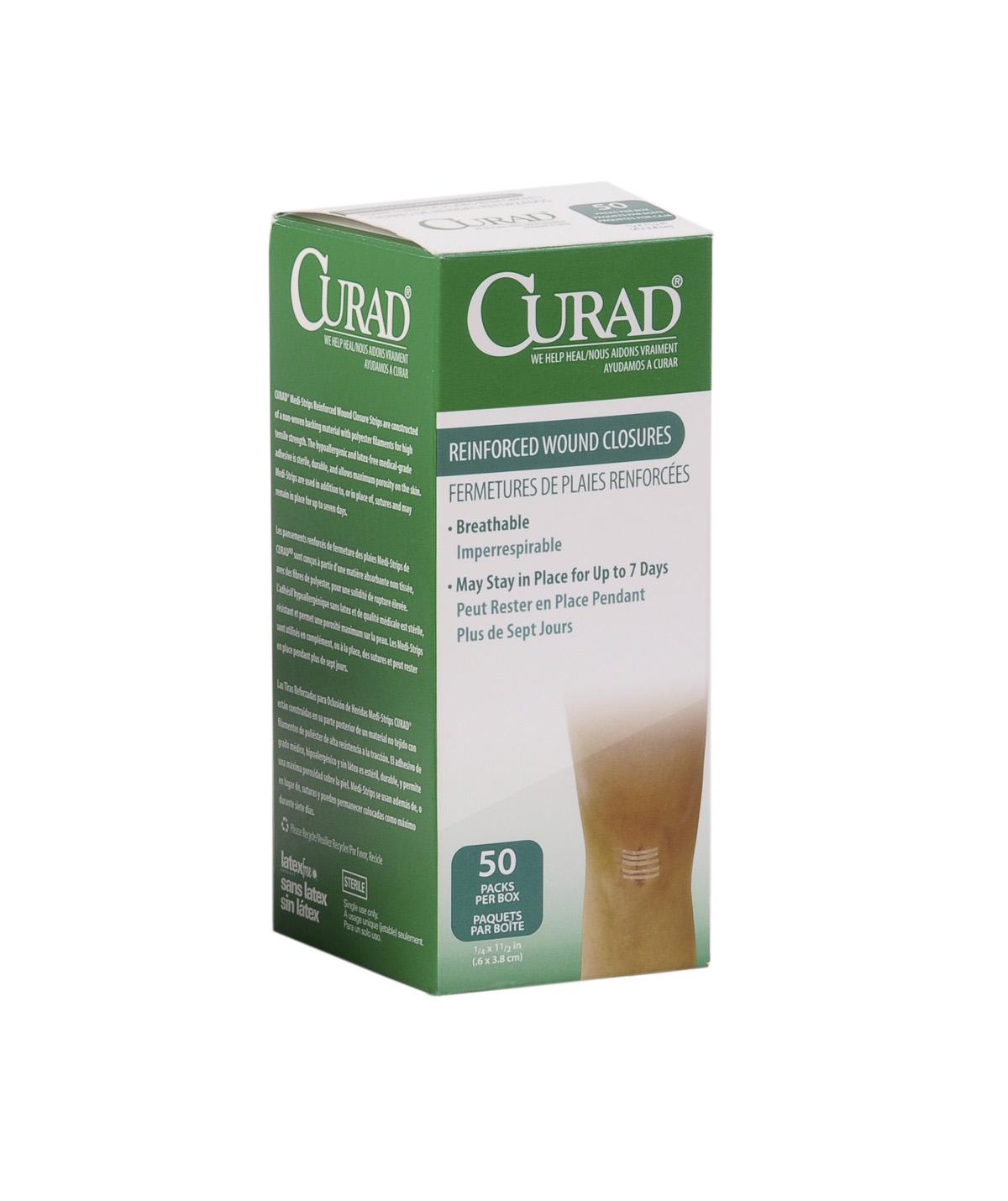 BX/50PKG (3/PKG) STERION SKIN CLOSURE STERI-STRIP, 1/4IN X 3IN, WHITE