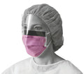 (CS/4)  BX/25  FLUID RESIST FACE MASK, FACE W/ SHIELD, EARLOOP