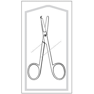CS/50 LITTAUER STITCH SCISSORS STERILE DISPOSABLE