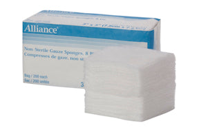 PKG/200 NON STERILE GAUZE SPONGE, 3" X 3"
