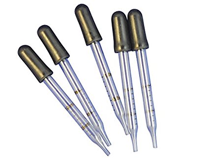 2/PKG GLASS MEDICINE DROPPER