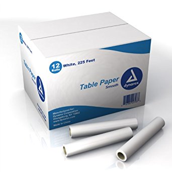 CS/12 SMOOTH EXAM TABLE PAPER 21" X 225" WHITE