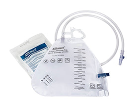 EA/1 URINARY DRAINAGE BAG 2000 ML W/ ANTI-FLUX VALVE LATEX FREE.