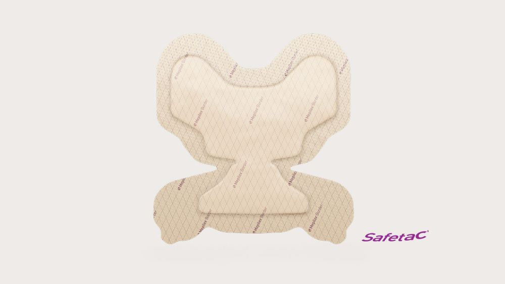 BX/10 MEPILEX WITH BORDER HEEL DRESSING, 22CM X 23CM