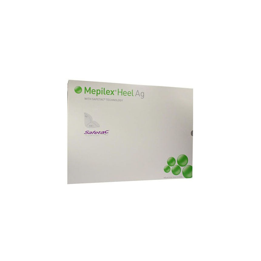 BX/5 MEPILEX HEEL AG DRESSING, 13CM X 20CM