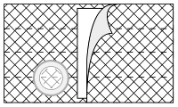 Flat Panel Regular Elastic 6" Support Belt | XX-Large (47-52") | Left Side - 2 1/2" Opening - Center Placement | White - Each 1