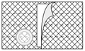 Nu-Form Flat Panel Regular Elastic 6" Support Belt | X-Large (41-47") | Left Side - 2 1/2" Opening - Center Placement | White - Each 1