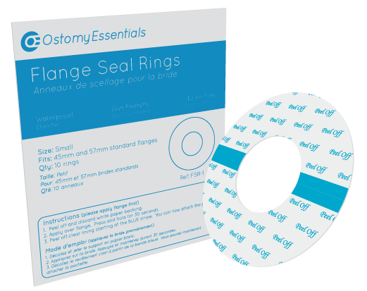 PK/10 OSTOMY ESSENTIALS FLANGE SEAL RINGS, SIZE SMALL (32MM - 50MM)