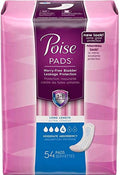 POISE ORIGINAL MODERATE LONG NON-WINGED PADS CONVENIENCE