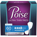 POISE ULTRA THIN MODERATE REGULAR NON-WINGED PADS CONVENIENCE