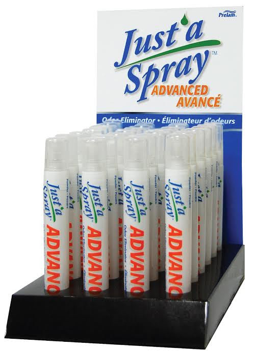 DISPLAY/1   JUST-A-SPRAY BABY POWDER SCENT, 9ML, CASE DISPLAY OF 24 UNITS