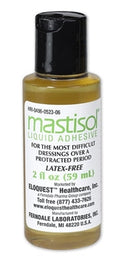 EA/1 AMBER COLOR ADHESIVE LIQUID MASTISOL 2OZ BOTTLE