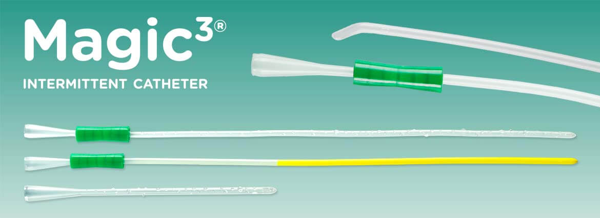 BX/30 MAGIC3 HYDROPHILLIC MALE INTERMITTENT CATHETER COUDE TIP WITH SURE-GRIP 14 FR 16"