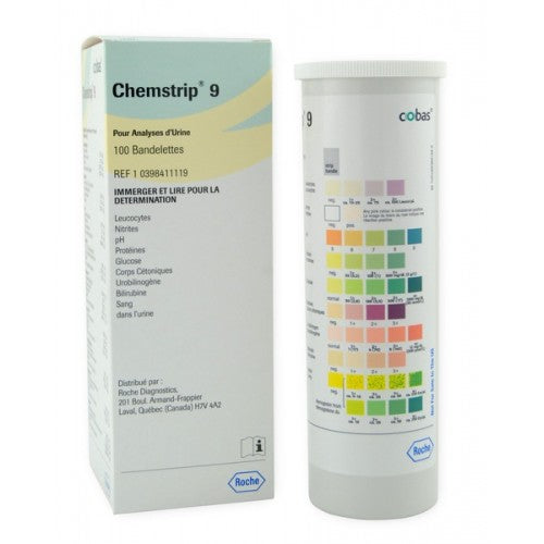 BTL/100 CHEMSTRIP 9 URINE TEST STRIP